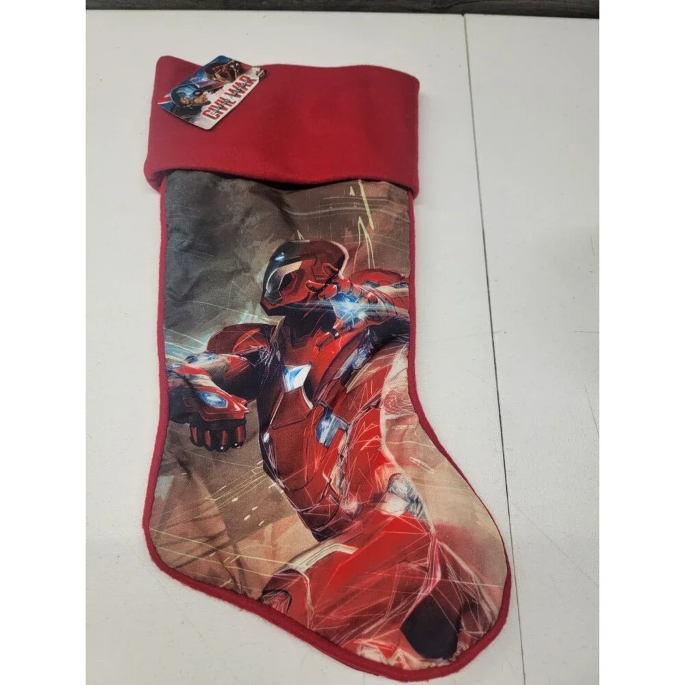 2016 Marvel Captain America Civil War IRON MAN 17 inches Christmas Stockings